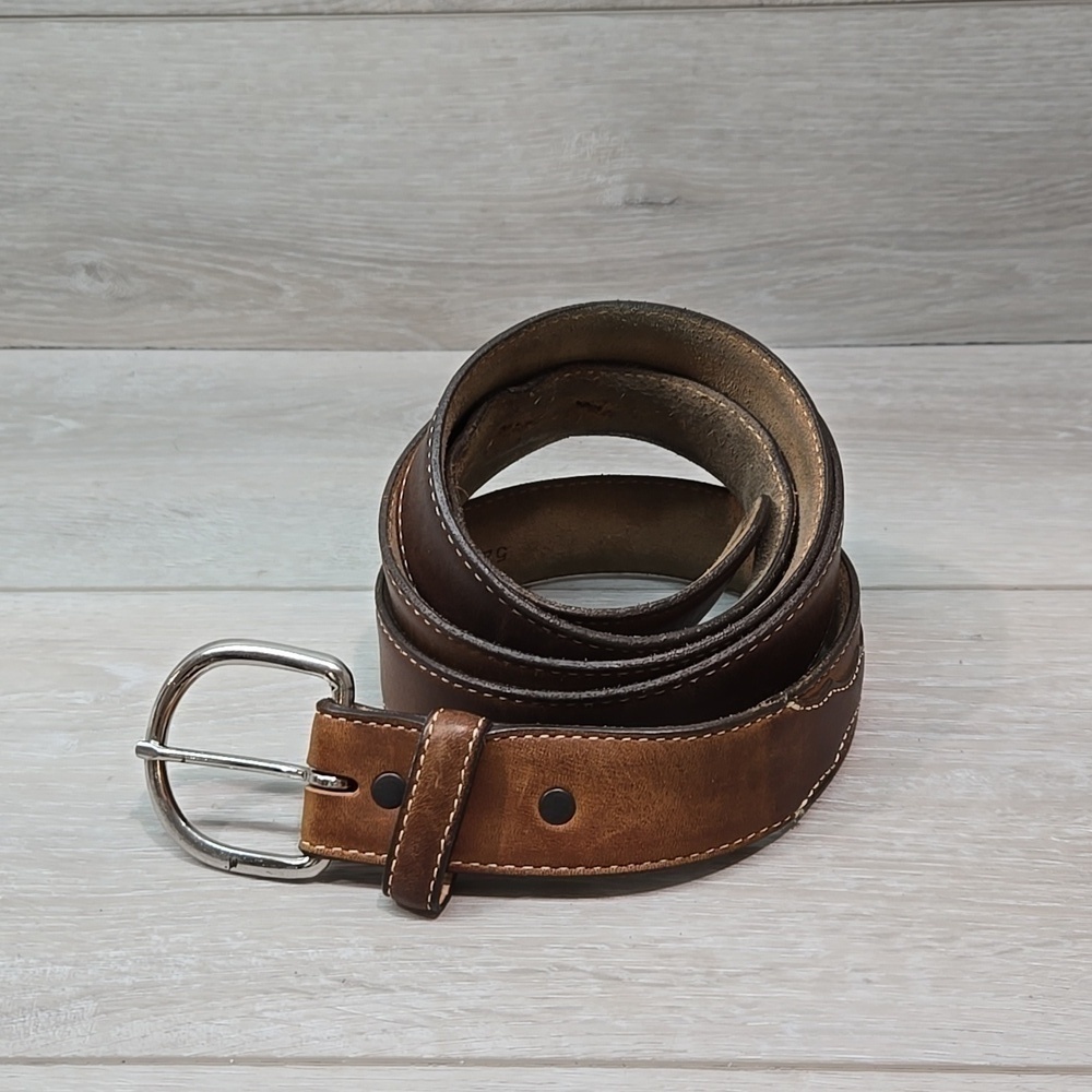 Justin Mens Leather Western Top grain leather USA X5409 sz 52 belt